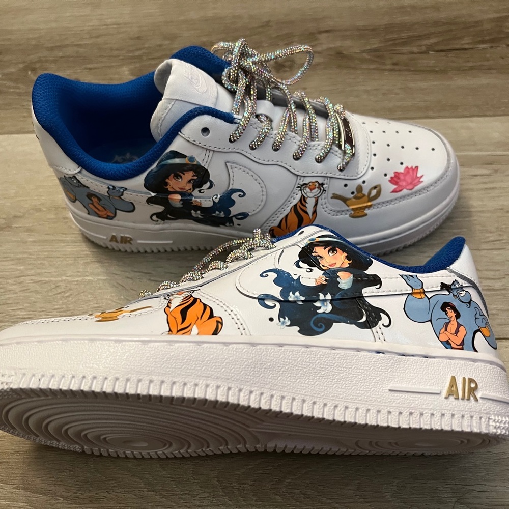 Custom Nike shoes available to order in any size.
